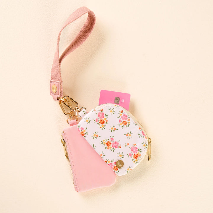 Dynamic Duo Pouch - Floral Pink