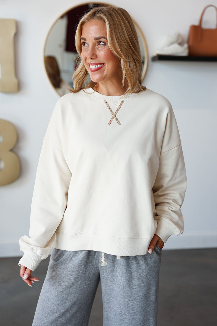 Elbow Patch Sweatshirt