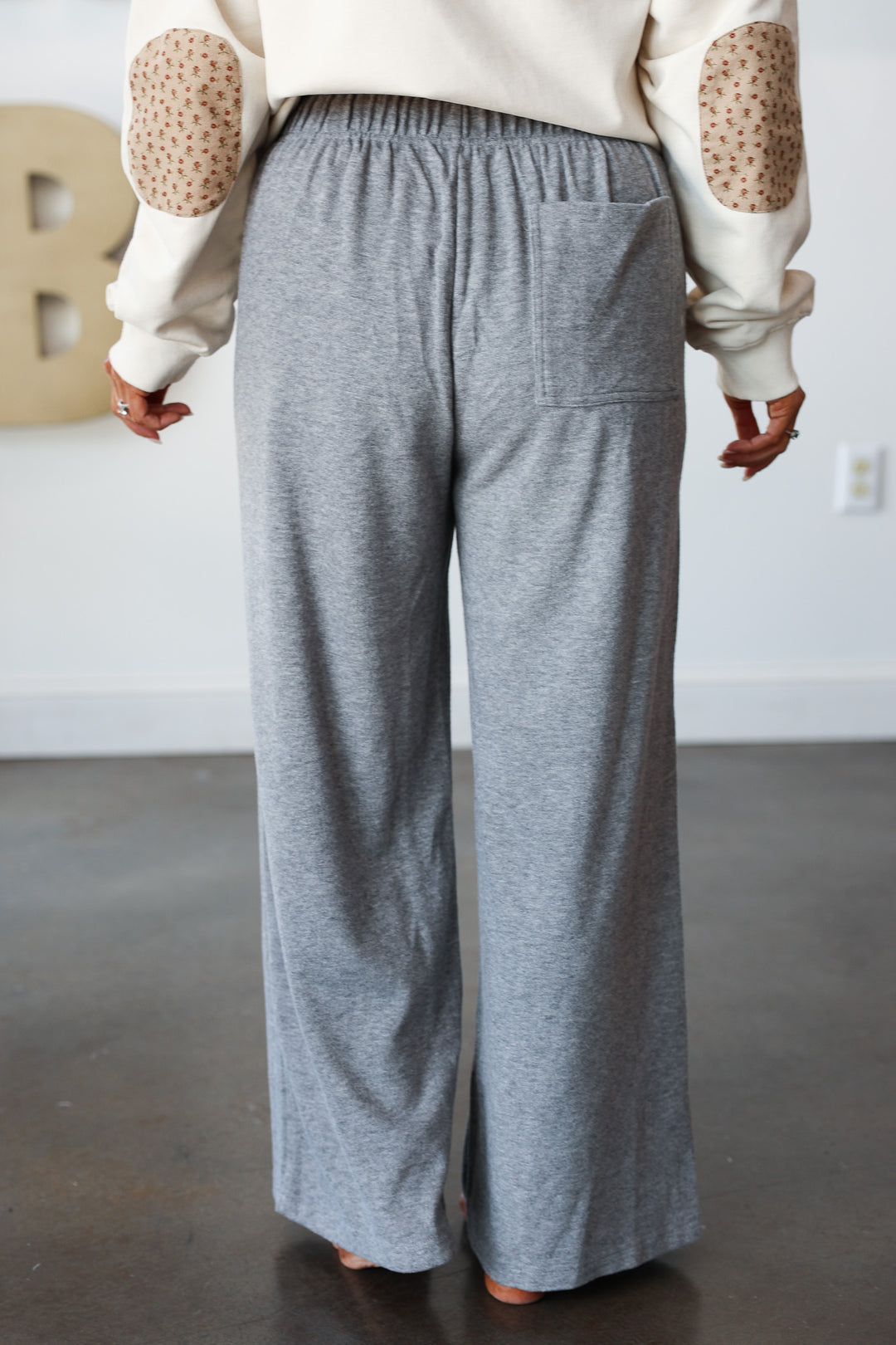 Soft Knit Pants - Gray