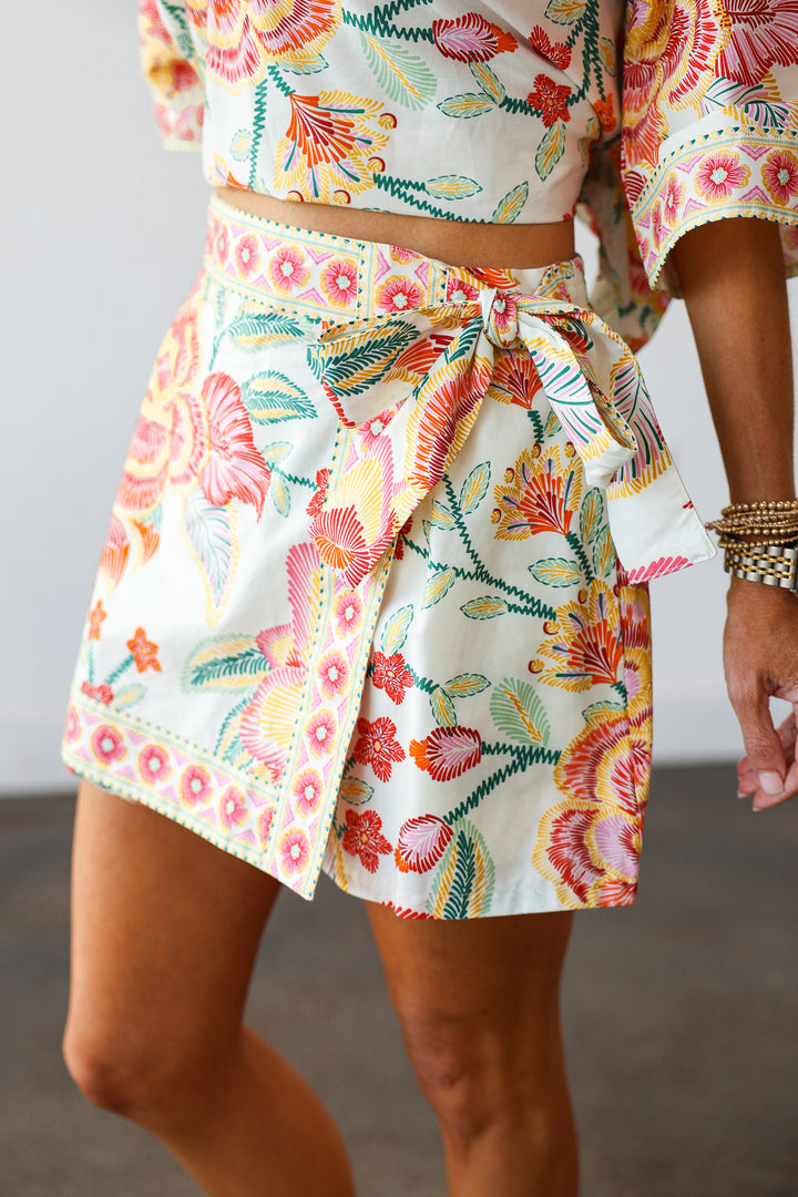 Printed Skort