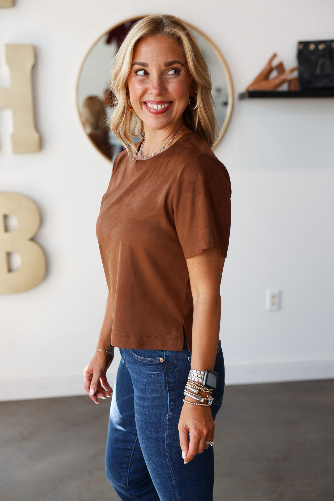 Steve Madden Ezra Top - Coffee