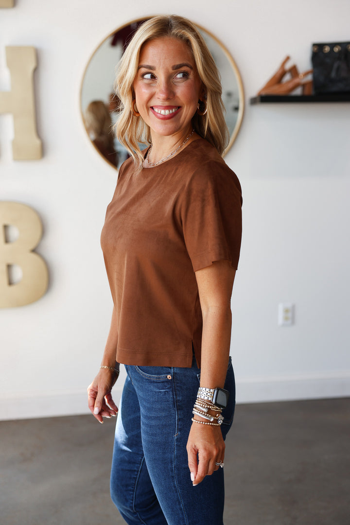 Steve Madden Ezra Top - Coffee