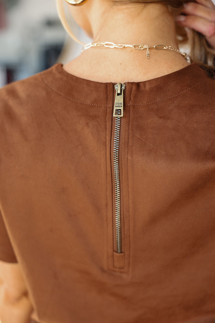 Steve Madden Ezra Top - Coffee