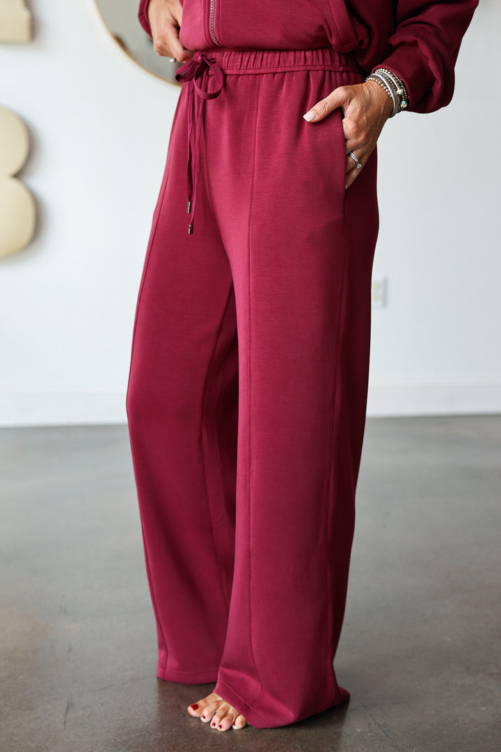 Soft Modal Pants - Rosewood