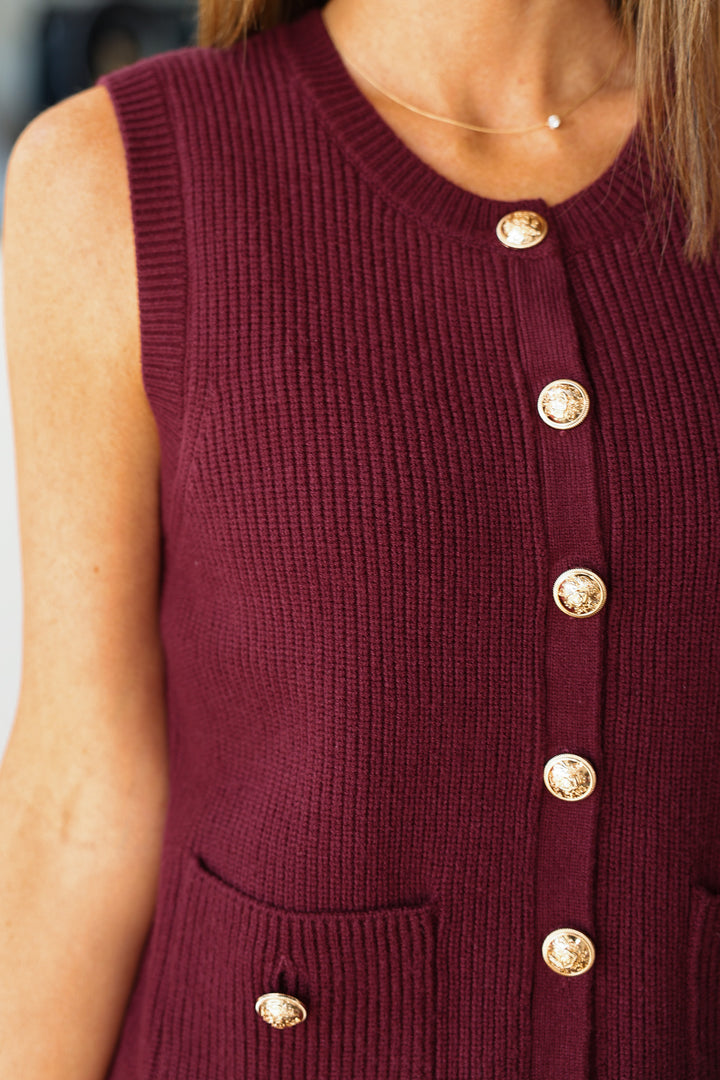 Steve Madden Aliyah Top - Wine