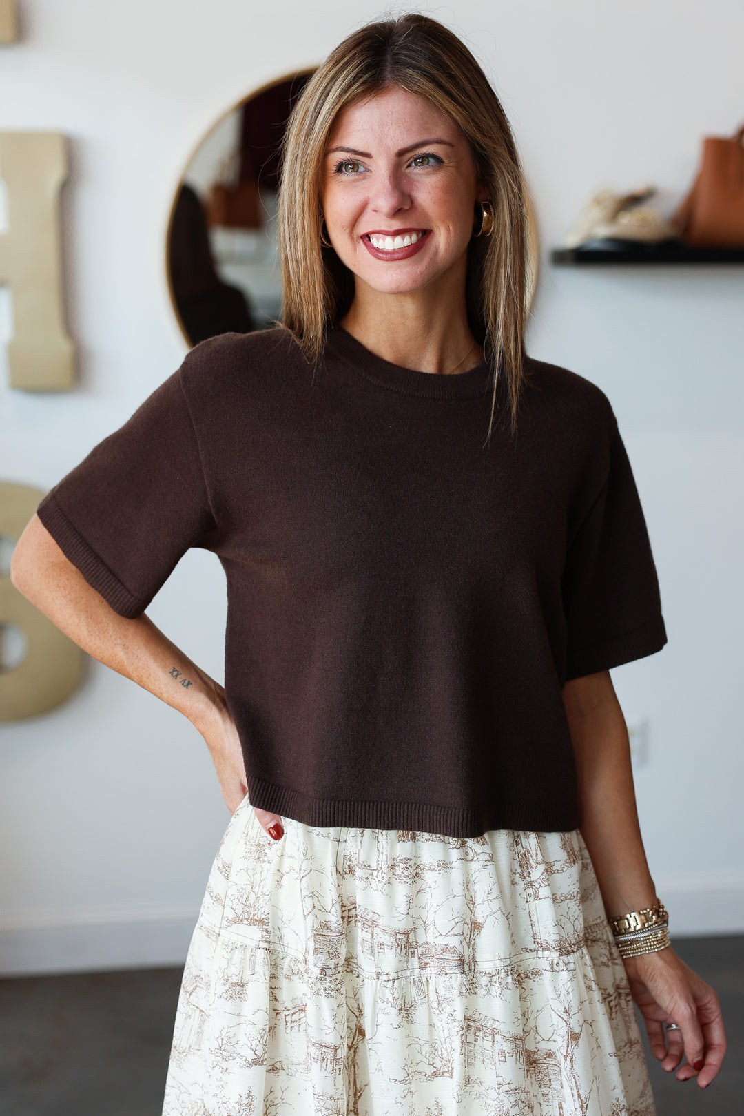 Steve Madden Kori Top - Brown