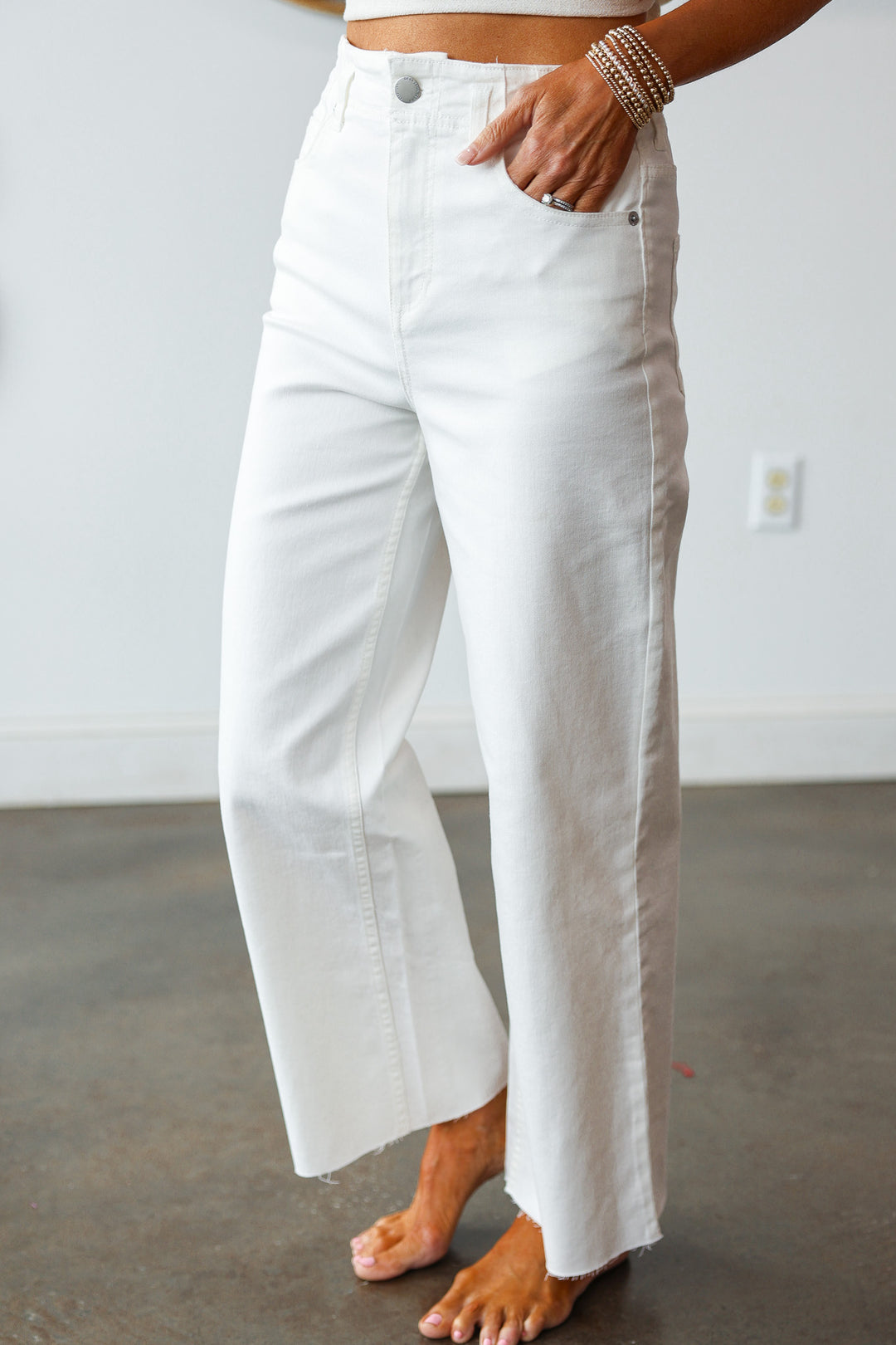 Dear John Holly Jeans - White