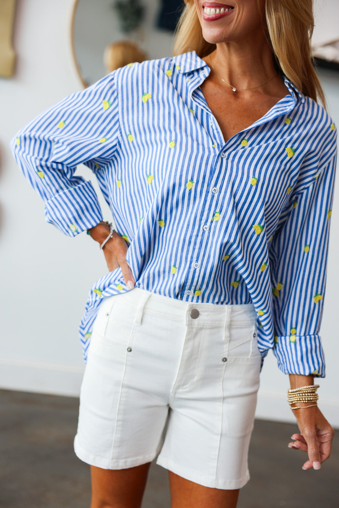 Dear John Julian Shorts - White