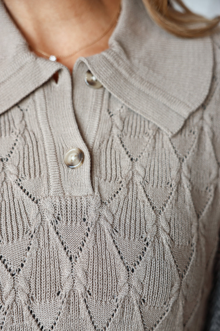 Layered Blouse - Taupe