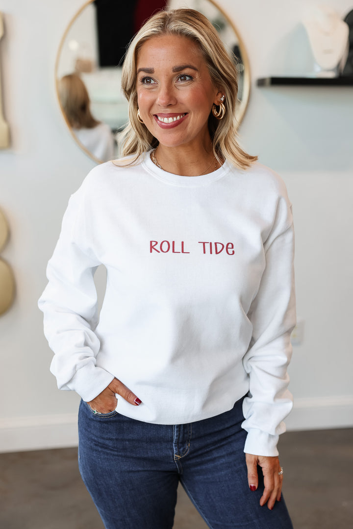 Roll Tide Sweatshirt - White