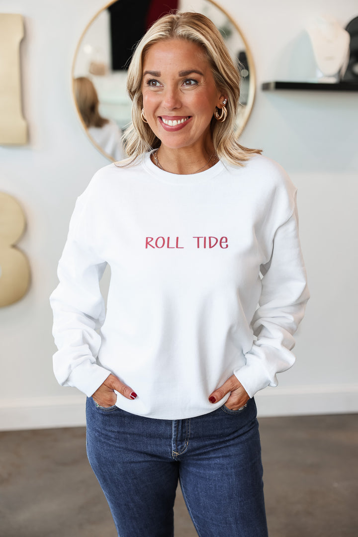 Roll Tide Sweatshirt - White
