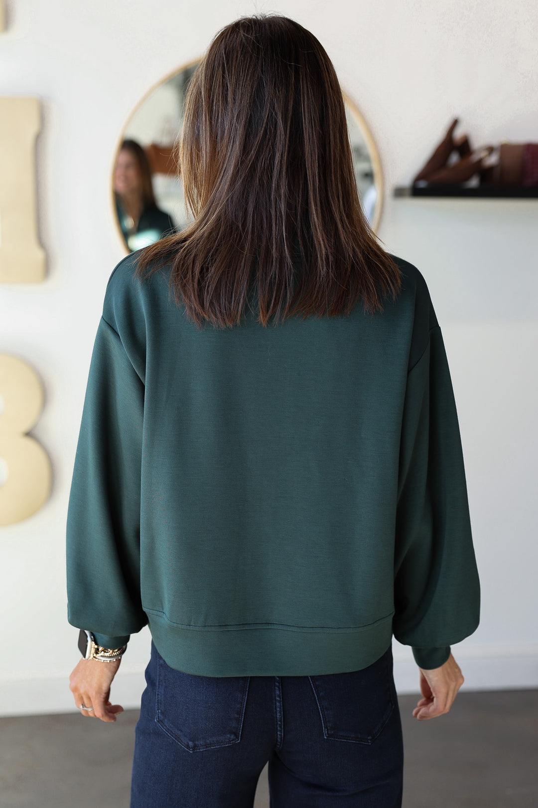 Quarter Zip Pullover - Hunter Green