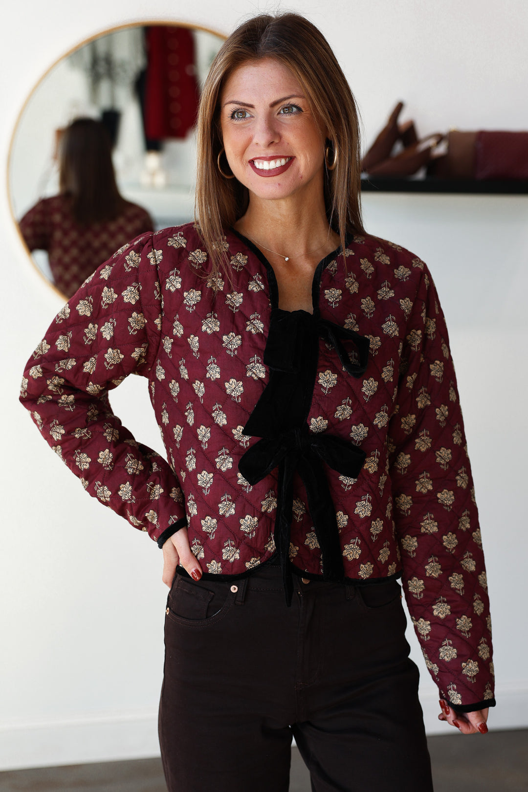 Printed Quilted Jacket