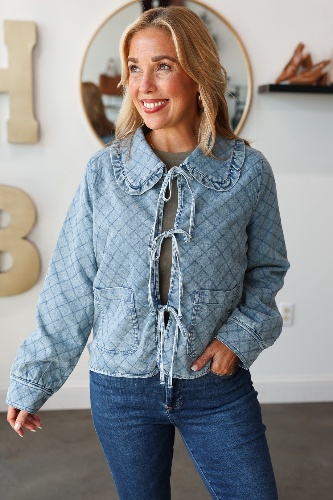 Denim Quilted Jacket