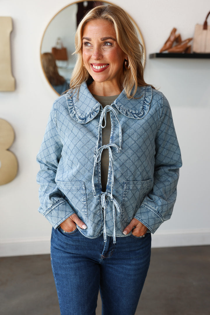 Denim Quilted Jacket