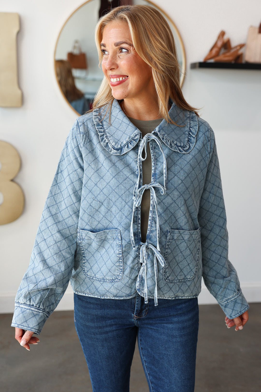 Denim Quilted Jacket