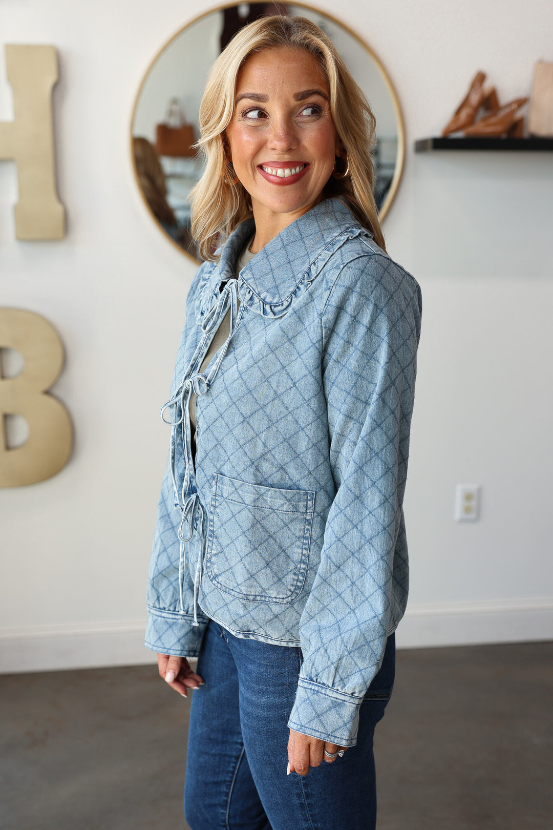 Denim Quilted Jacket