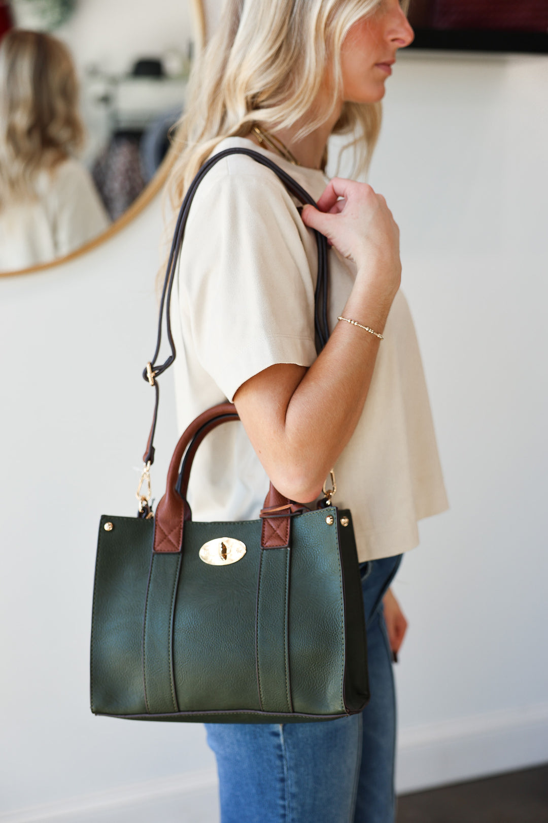 Cameron 3-in-1 Handbag - Olive