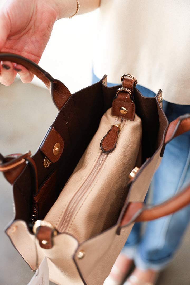 Cameron 3-in-1 Handbag - Tan