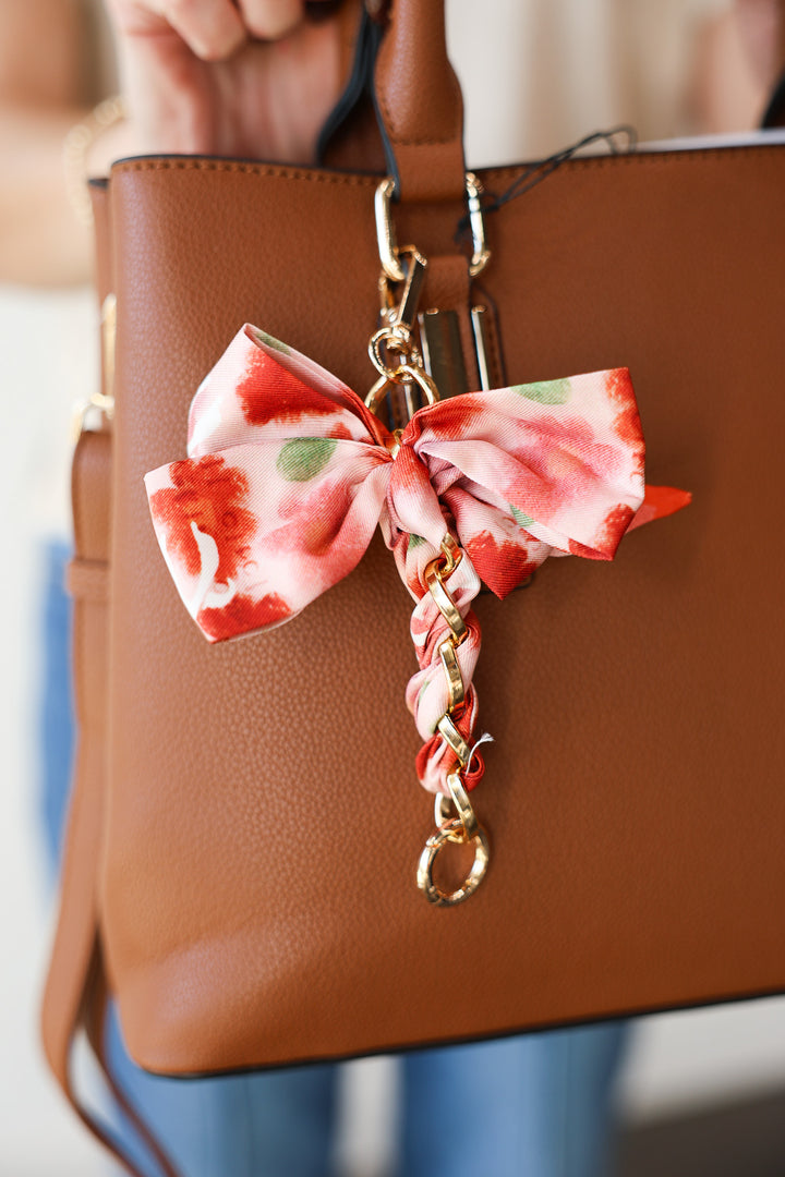 Bow Bag Charm - Pink