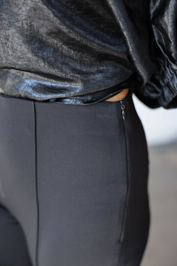 Ponte Flare Pants - Black