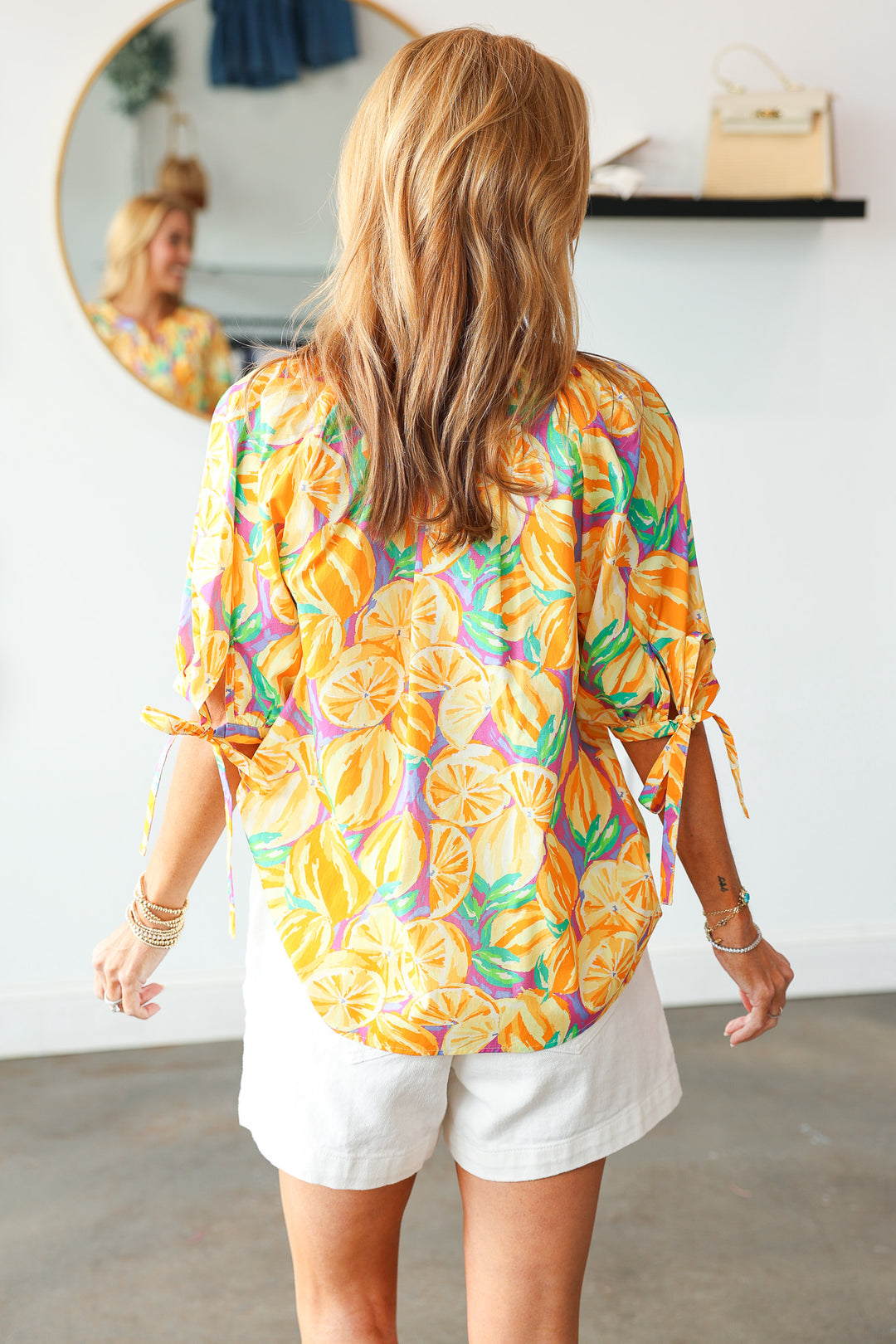 Fruit Print Cotton Top