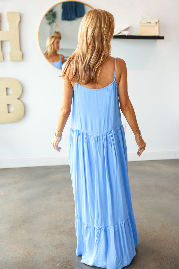 Flowy Maxi Dress - Pacific