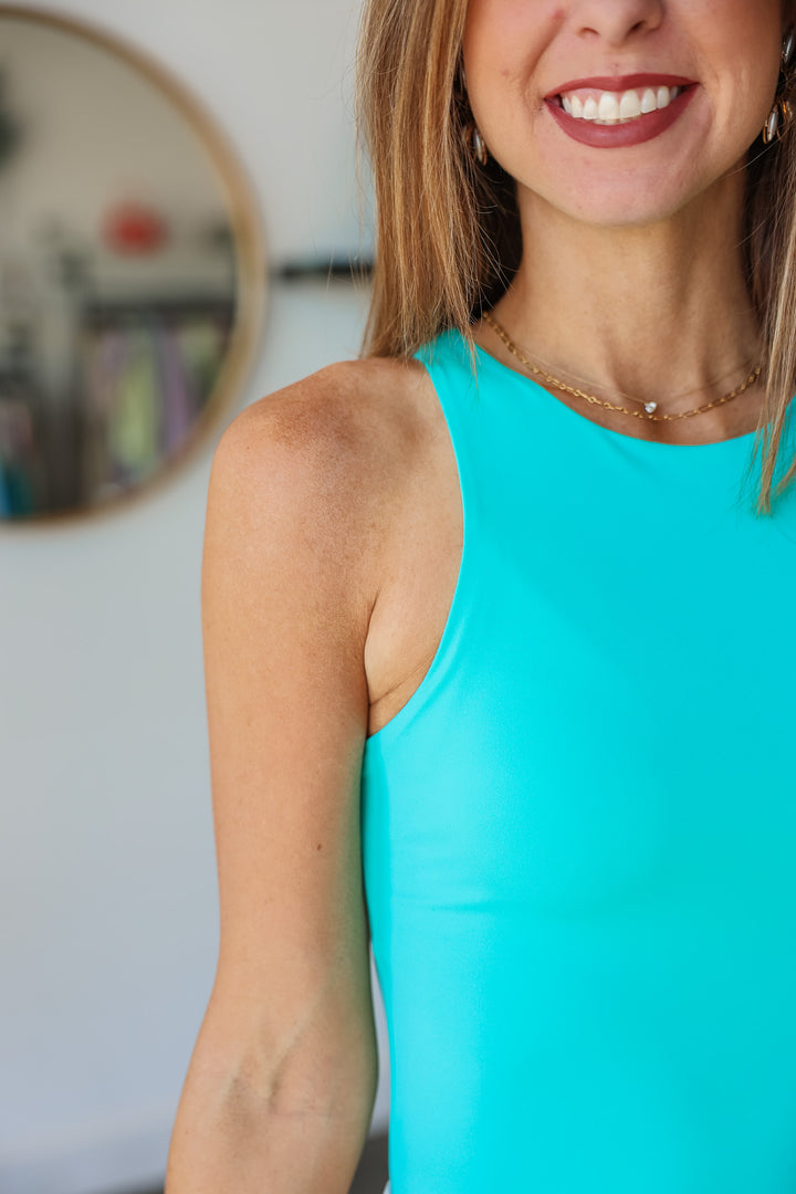 Steve Madden Nico Bodysuit - Turquoise