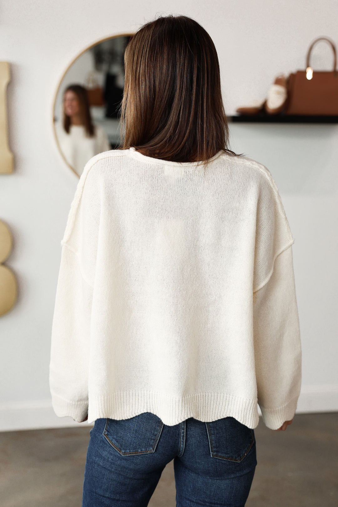 Front Pocket Sweater - Ivory