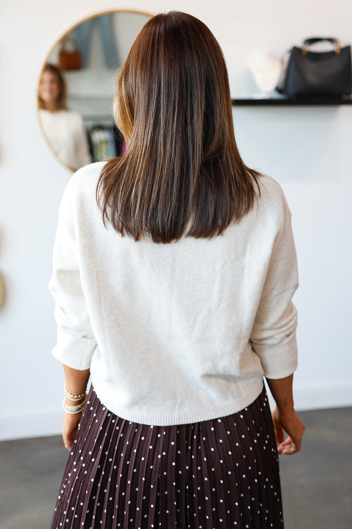Button Front Cardigan - Cream