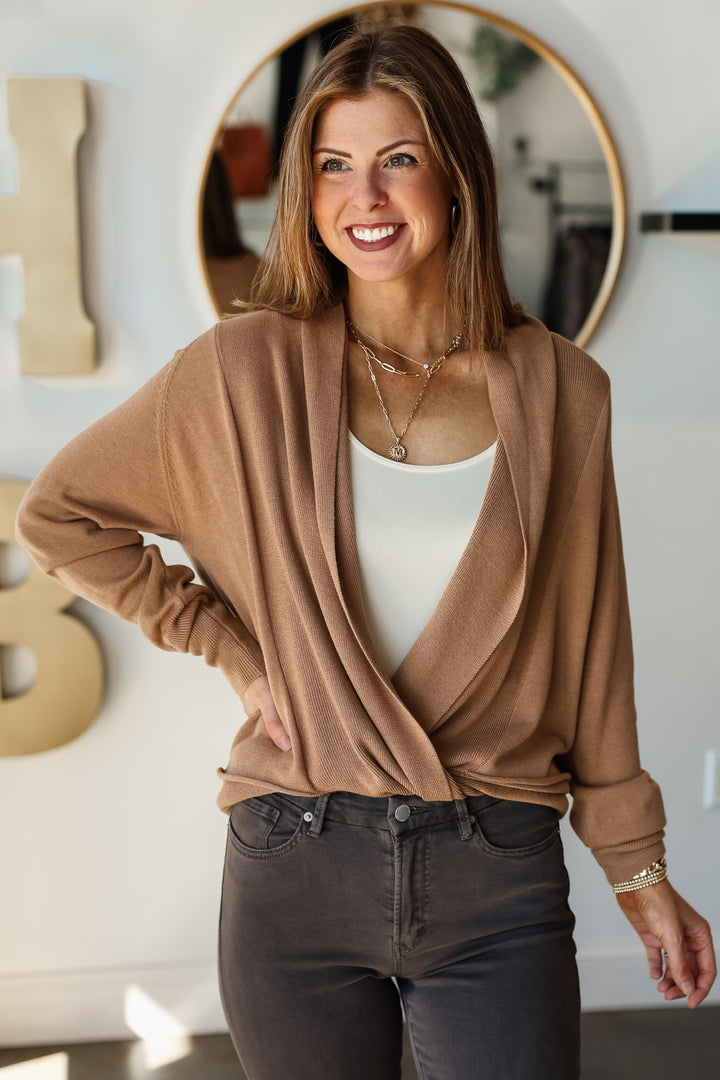 Sweater Cardigan - Latte