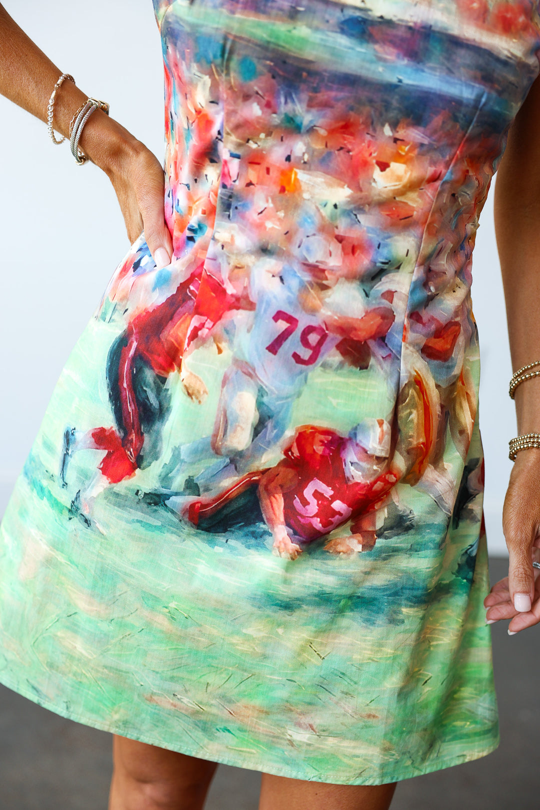 Watercolor Gameday Dress