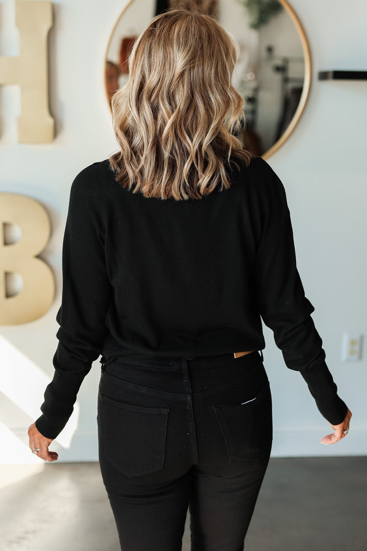 Sweater Cardigan - Black