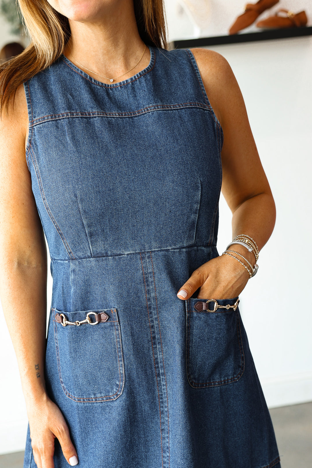 Denim Midi Dress