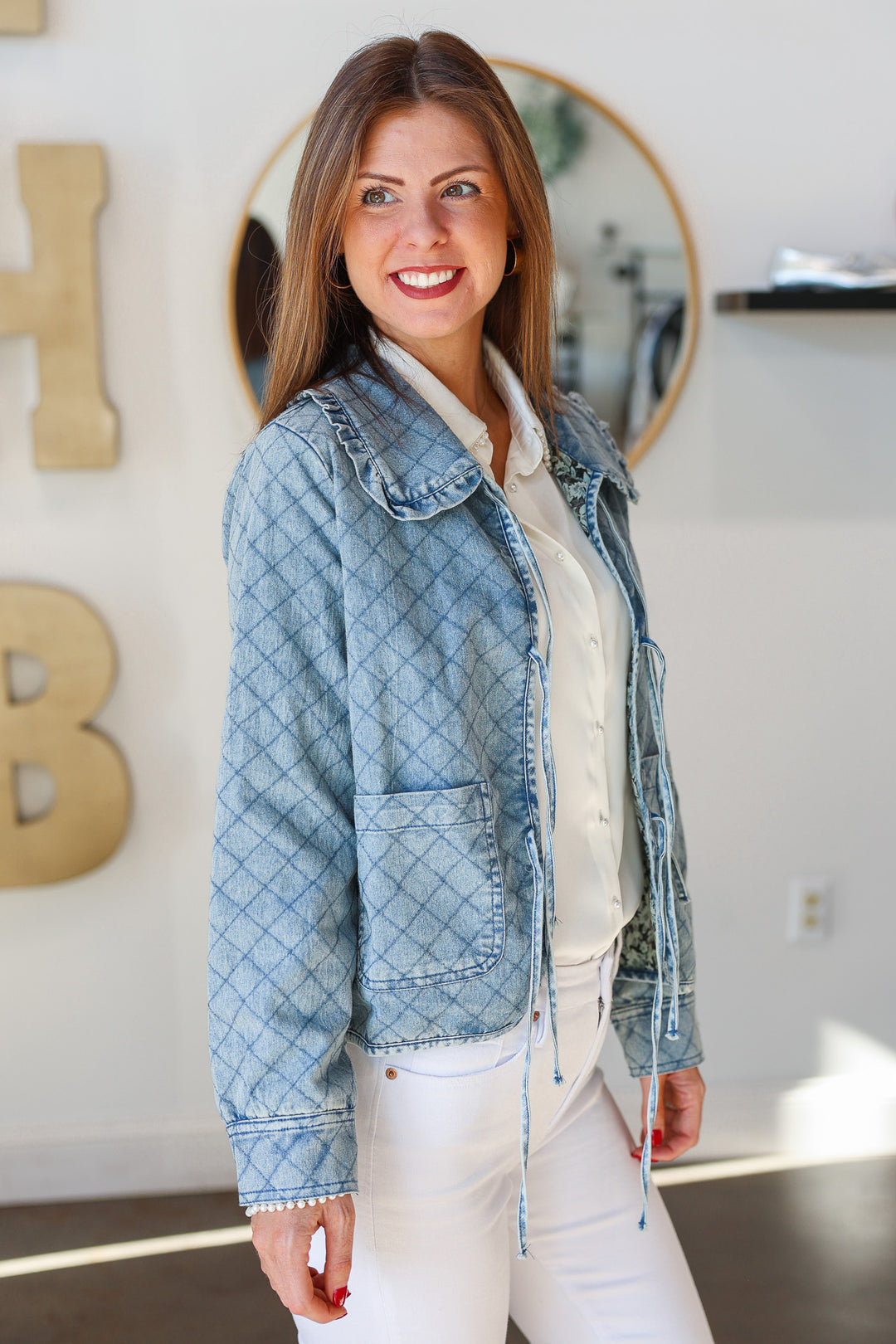 Denim Quilted Jacket
