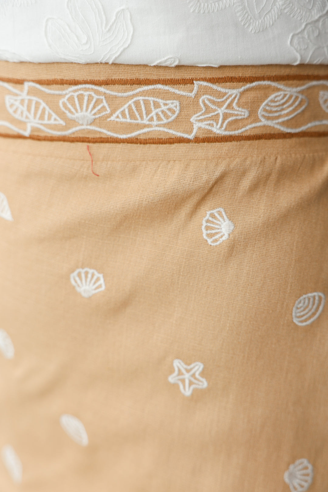 Embroidered Skort - Sand