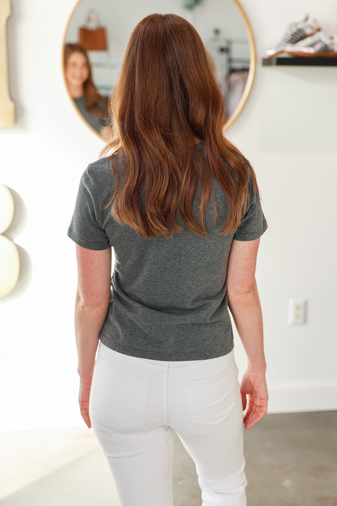 Crew Neck Tee - Charcoal