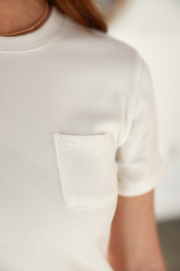 Crew Neck Tee - White