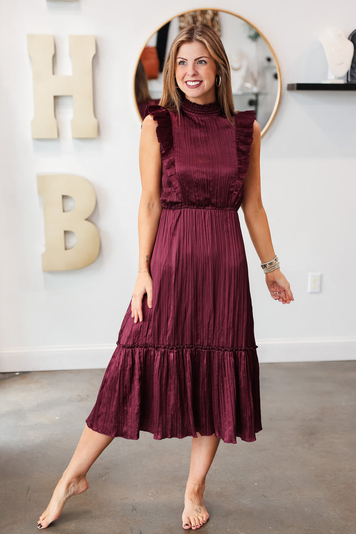 Steve Madden Wednesday Dress - Wine