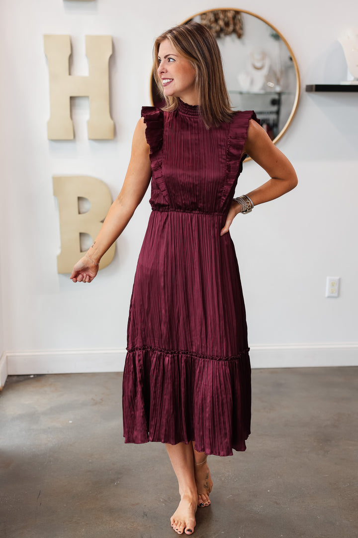 Steve Madden Wednesday Dress - Wine