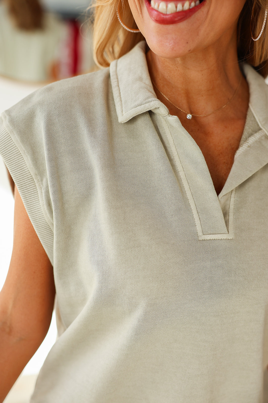 Collared Top - Green