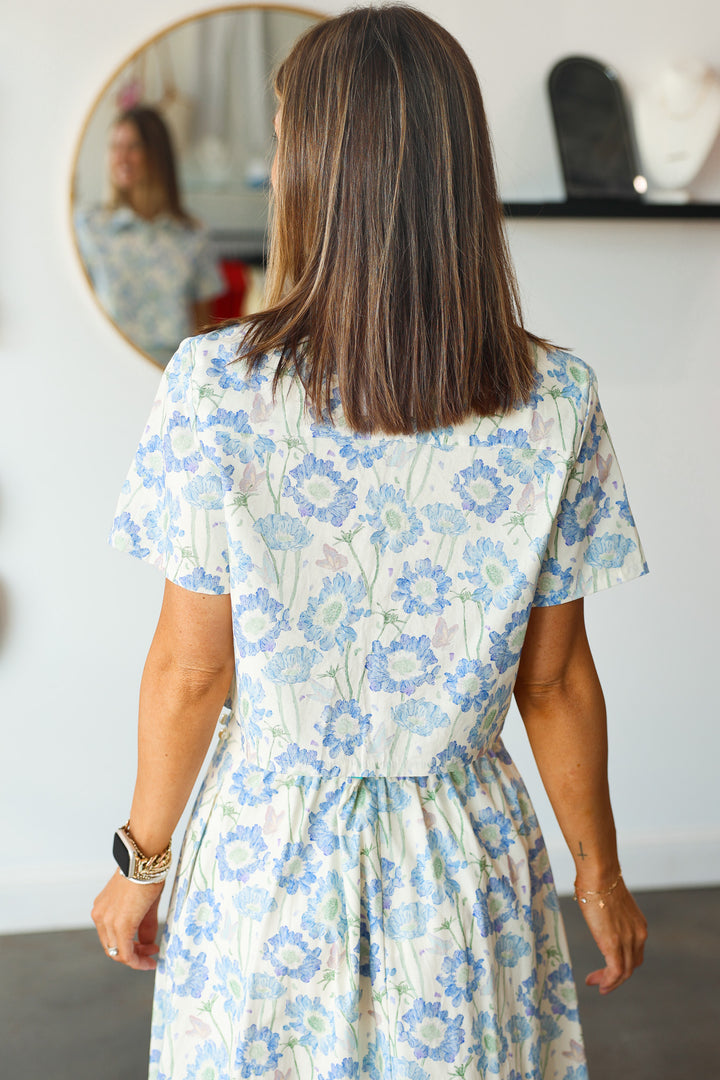 Blue Floral Set - Top