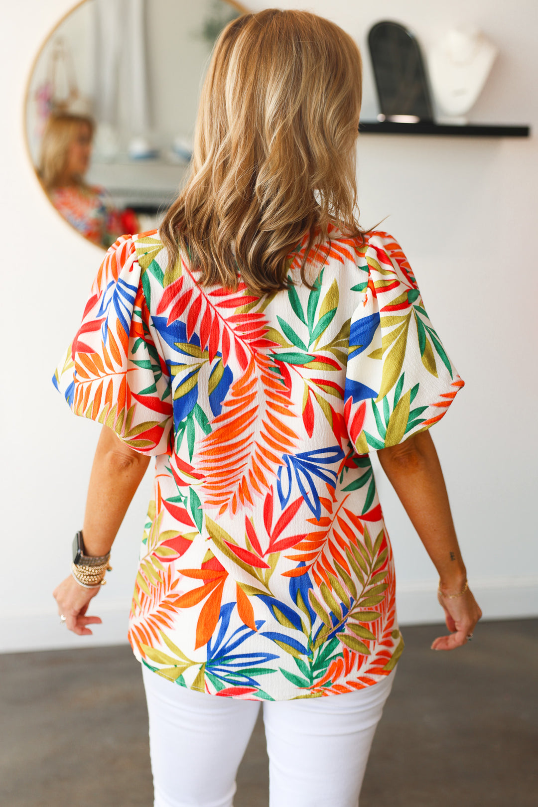 Tropical Print Top