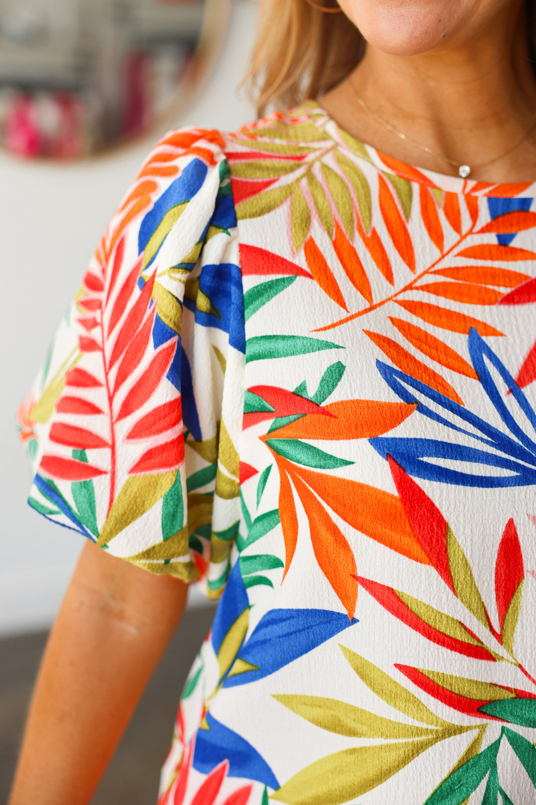 Tropical Print Top