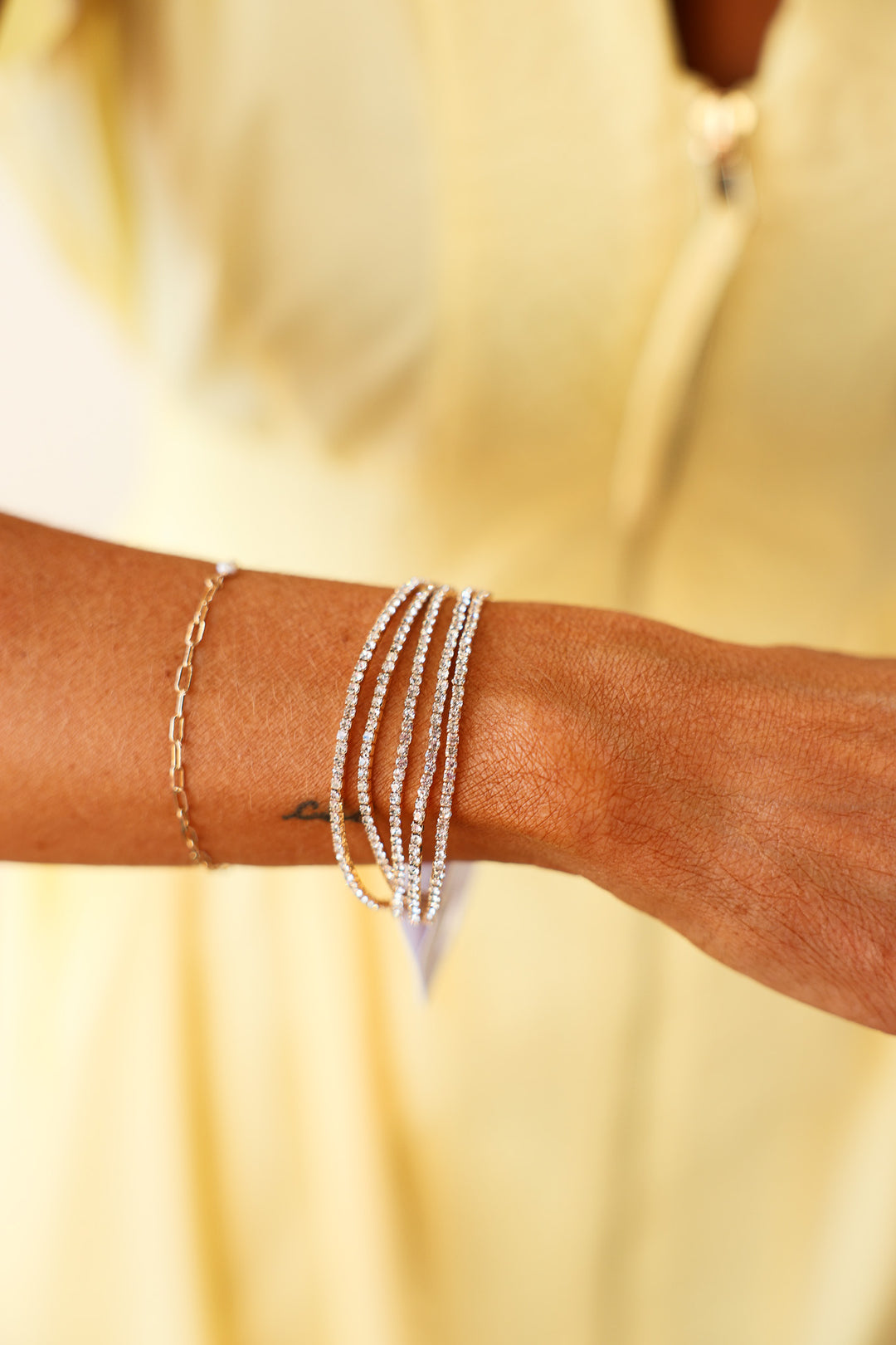 Rhinestone Bracelet Stack