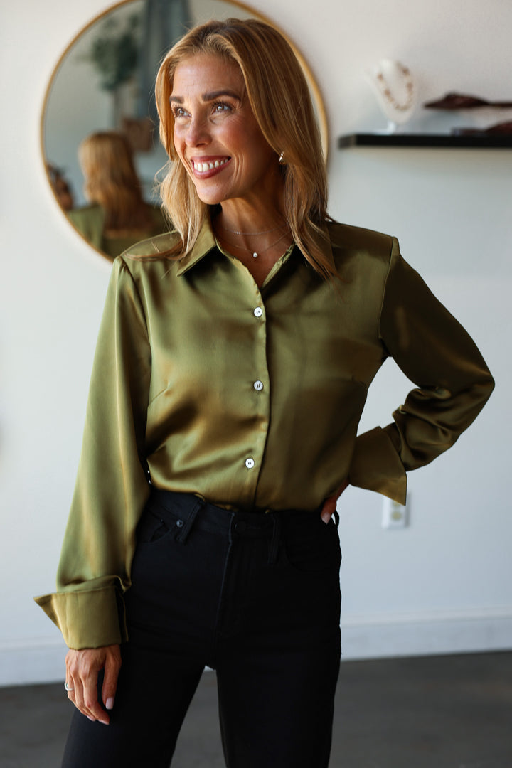 Steve Madden Mare Top - Fir Green