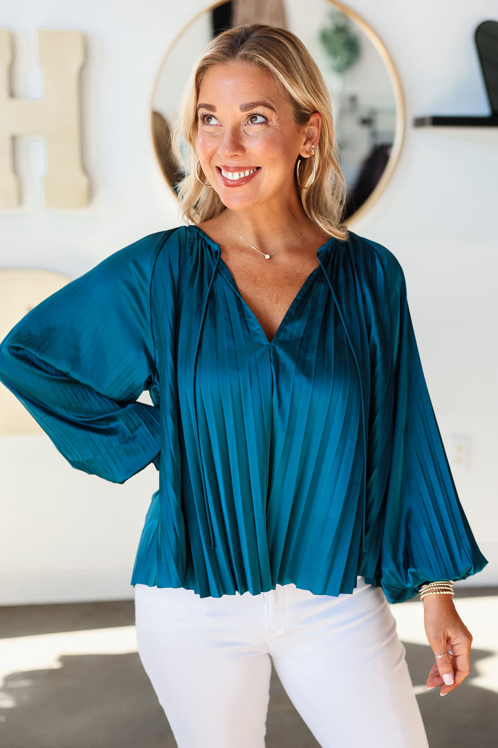 Dear John Deletta Top - Deep Teal