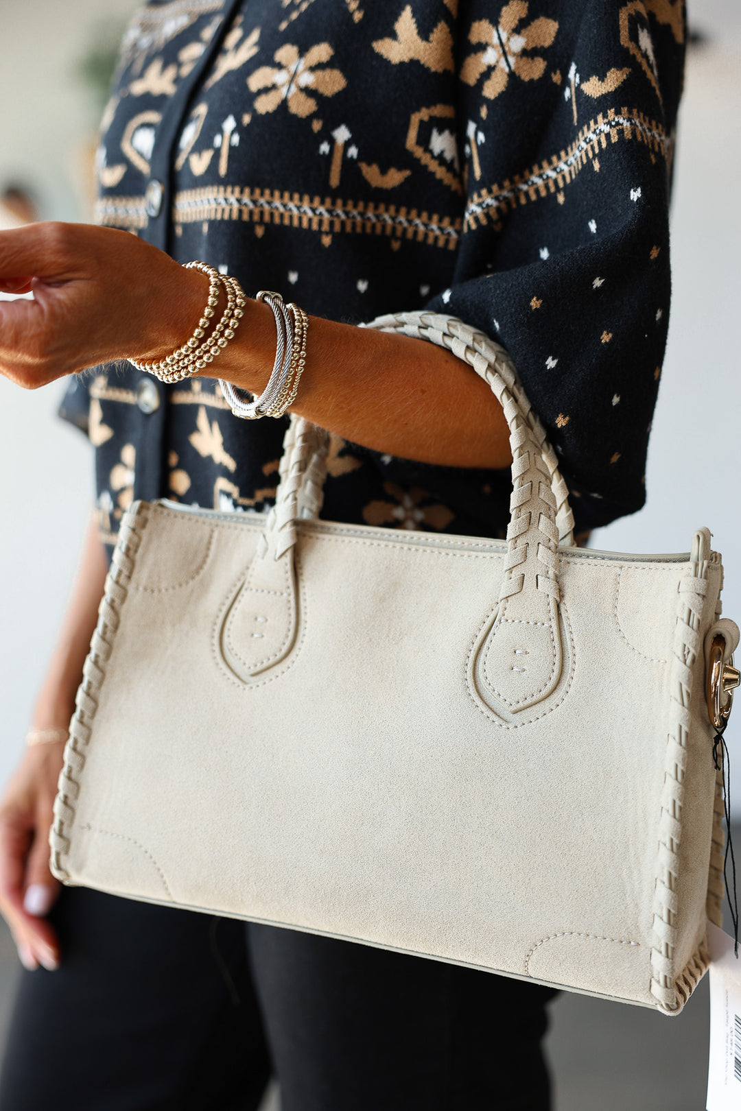 Shu Shop Dali Bag - Taupe Suede
