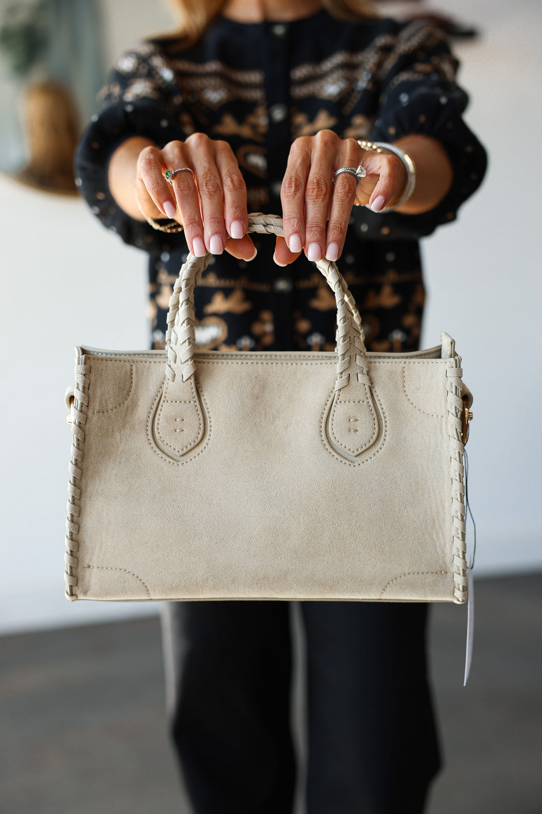 Shu Shop Dali Bag - Taupe Suede