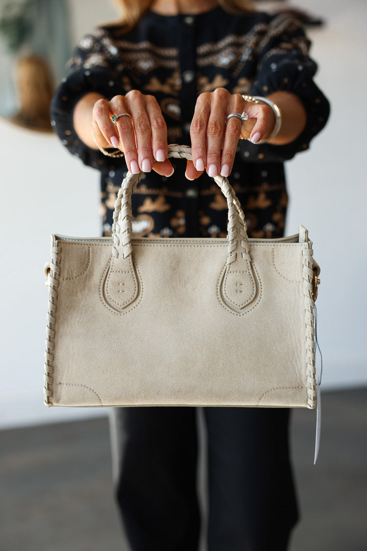 Shu Shop Dali Bag - Taupe Suede